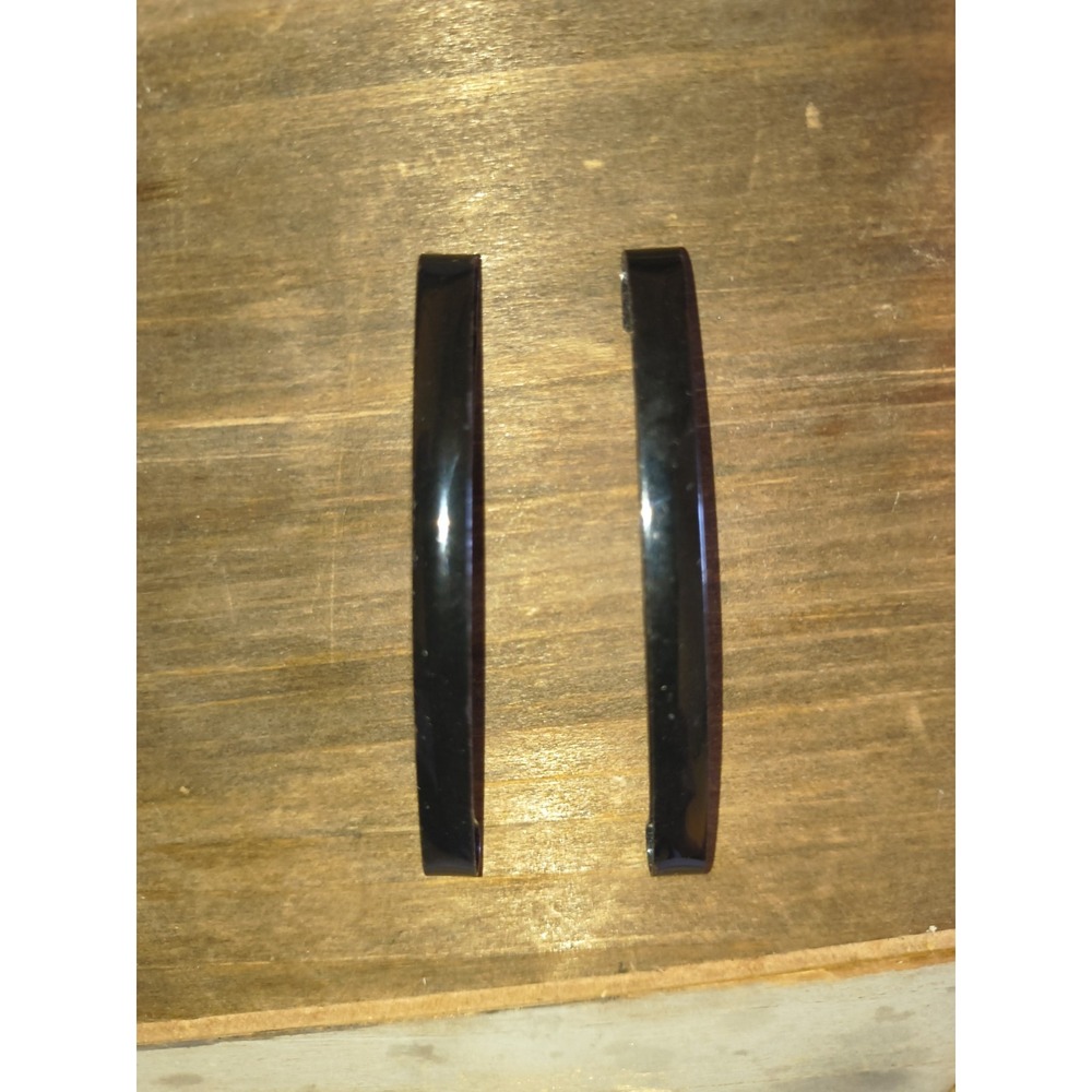 2 Vintage Goody Stay Tight Hair Clasp Clip Black Metal Barrettes 2.25" Retro Y2K